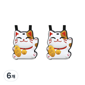 대한 핸드폰 목걸이 줄 캐릭터 타입, 복고양이(블랙), 6개