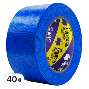 신흥테이프 국산 대용량 라바 청면테이프 48mm x 25M 파랑, 40개