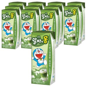 남양유업 말차에몽 우유, 190ml, 12개