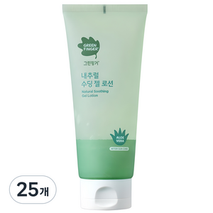 그린핑거 내추럴 수딩 젤 로션, 150ml, 25개