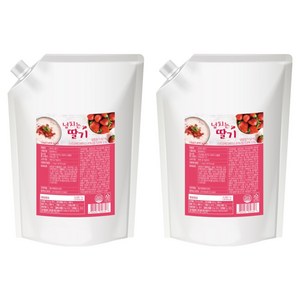 네이쳐티 넘치는 딸기 베이스, 1kg, 2개