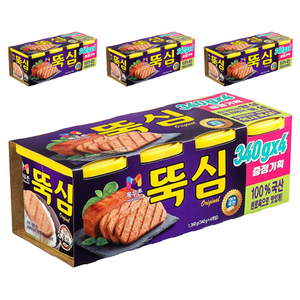 목우촌 뚝심 햄 통조림, 340g, 16개