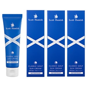스콧해미쉬 클래식 골프 선크림 SPF50+ PA++++, 3개, 40ml