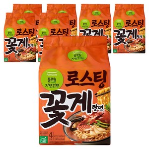 풀무원자연건면 로스팅 꽃게탕면 103g, 28개