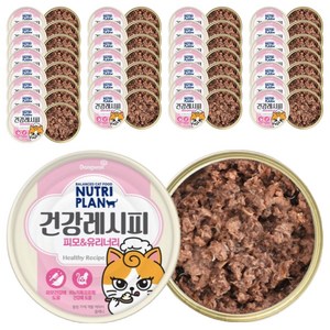 동원뉴트리플랜 고양이 건강레시피 간식캔, 피모 앤 유리너리, 90g, 48개