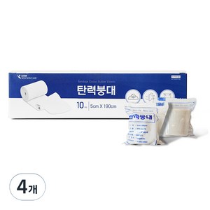 상처엔 뉴스킨케어 탄력붕대 5 x 190 cm, 4개, 10개입