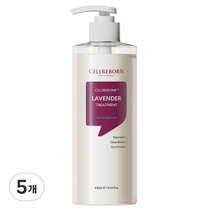 셀리본 셀리바이옴 라벤더 기능성 스켈프케어 헤어트리트먼트, 430ml, 5개
