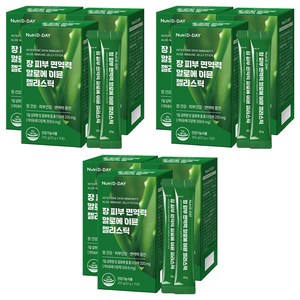 뉴트리디데이 장 피부 면역력 알로에 이뮨 젤리스틱 15p, 300g, 9개
