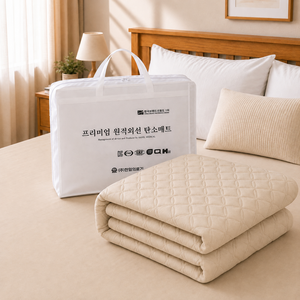 한일의료기 탄소 원적외선 카본 전기장판 매트 HLD-WS602D, 슈퍼퀸(150 x 200 cm), 아크웨이브 베이지 골드박스 특가