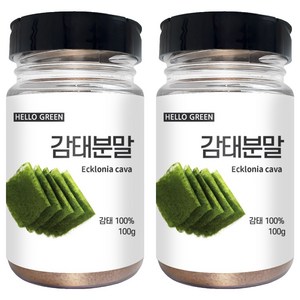 헬로우그린 감태분말 통, 100g, 2개