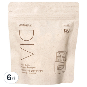 마더케이 디아 젖병세척기 세제 120p, 240g, 6개