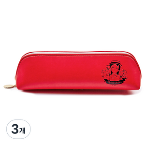 플라잉웨일즈 빨강머리앤 데일리 펜슬 파우치, RED, 3개