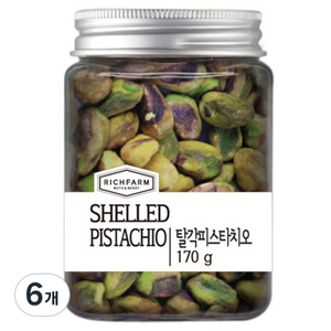 리치팜너트 탈각 피스타치오 수푸림, 170g, 6개