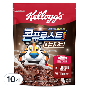 콘푸로스트 다크초코 시리얼, 550g, 10개