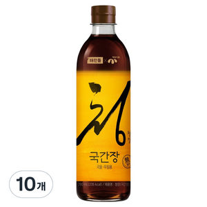 해찬들 청장 국간장, 10개, 780ml