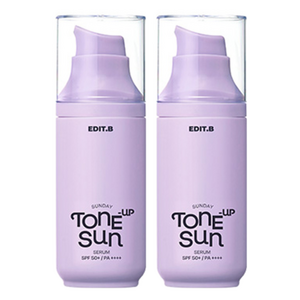 에딧비 선데이 톤업 선 세럼 SPF50+ PA++++, 55ml, 2개