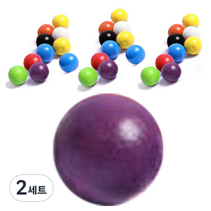 마블트리 유럽산 원목구슬 소 1.25cm x 50p 세트, 랜덤발송, 2세트