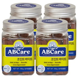 에이비씨케어 반려동물 바이트 영양제, 180g, 뼈/관절강화, 4개