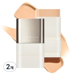 조성아TM 메가 핏 스틱 파운데이션 마스터 포슬린 SPF50+ PA++++ 16g, 2개, 02W HONEY BEIGE