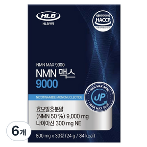 에이치엘비 제약 NMN 맥스 9000, 24g, 6개