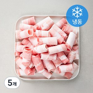 곰곰 돌돌말이 무연골 대패 삼겹살 (냉동), 500g, 5개