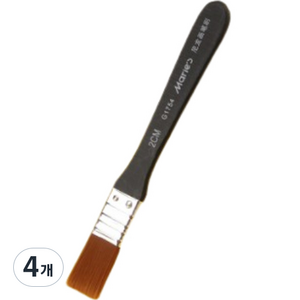 리라 미술 핸드 페인팅 유화 브러쉬 블랙, 2호, 4개