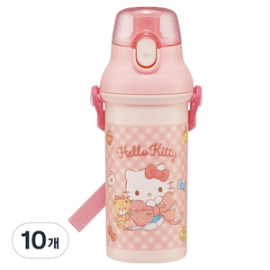 스케이터 PSB5SANAG 항균 다이렉트보틀, 480ml, 헬로키티25SS, 10개