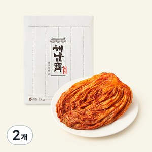 CJ제일제당 전라도식 해남재 포기 배추김치, 2kg, 2개