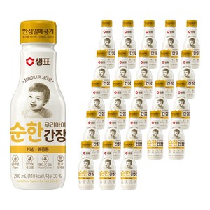 샘표 우리 아이 순한 간장 비빔 볶음용, 24개, 200ml