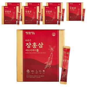 정원장 6년근 에브리데이 장홍삼 스틱 100p, 1kg, 8박스