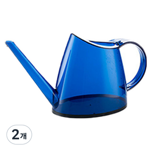 원더웨어 원예용 투명 화분 물뿌리개 블루 1.2L, 2개