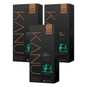 카누 바리스타 머신 전용 캡슐커피 딥포레스트, 9.5g, 10개입, 3개