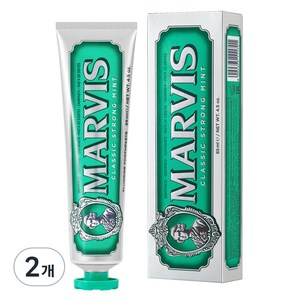 마비스 클래식 스트롱 민트 치약, 85ml, 2개
