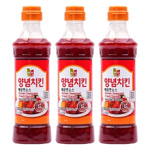 첫맛 양념치킨 매운맛소스, 440g, 3개