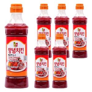첫맛 양념치킨 매운맛소스, 440g, 6개