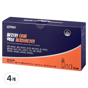자연의품격 올인원 이뮨 액상 종합비타민, 14회분, 4개