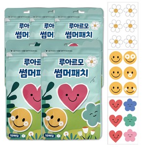 루아르모 썸머패치 밴드 향패치 야외활동 스티커 18매입, 혼합색상, 5개 골드박스 특가