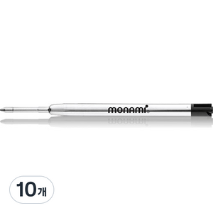 모나미 FX 4000 볼펜 리필심 1.0mm, 검정, 10개