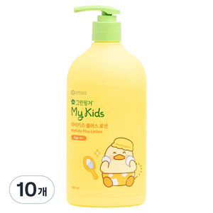 그린핑거 푸아 에디션 마이키즈 플러스 고보습 로션, 500ml, 10개