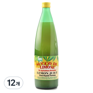 유로푸드 유기농 레몬주스, 1L, 12개