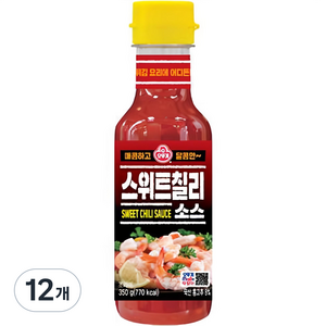 오뚜기 스위트칠리소스, 350g, 12개