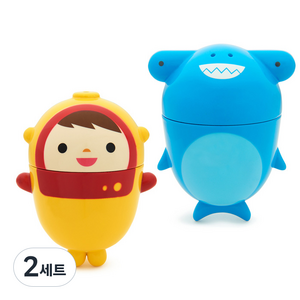 먼치킨 클린 물총놀이 2p 세트, 스쿠버, 상어, 2세트