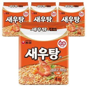 새우탕 새우탕면 122g, 16개