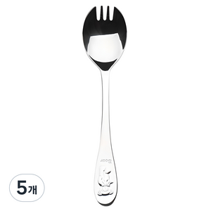 아동용 해피 포크숟가락, 단품, 5개