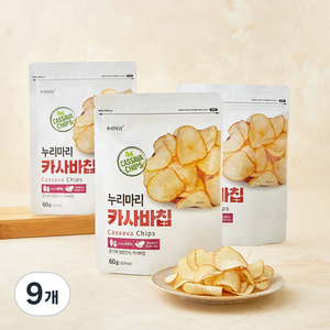 누리마리 카사바칩, 9개, 60g