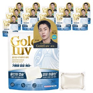 골드럽 식기세척기용 캡슐세제 30개입, 300g, 12개