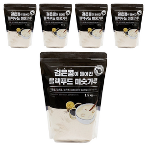 태광선식 검은콩이 들어간 블랙푸드 미숫가루, 1.5kg, 5개