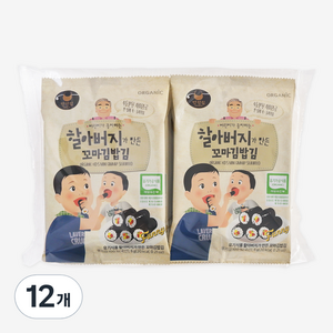 만전김 할아버지가 만든 꼬마김밥김, 6g, 12개