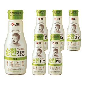샘표 우리 아이 순한 간장 국물용, 6개, 200ml
