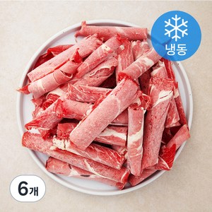 곰곰 샤브샤브용 소고기 (냉동), 1kg, 6개